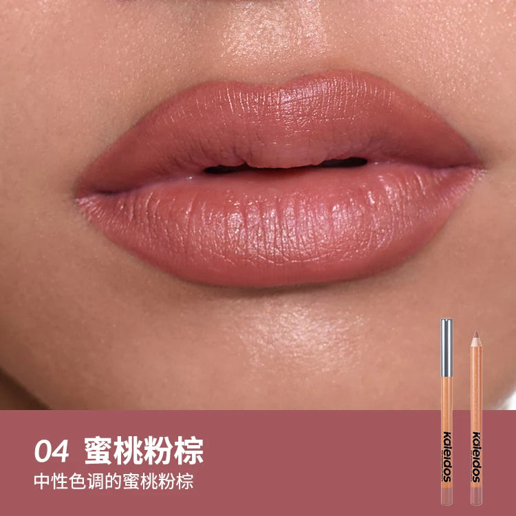 Kaleidos Makeup Lip Liner,High Pigmented Lip Stick Pencil for Shaping Sculpting Lips,Velvet Matte Finish,Vegan Cruelty-Free