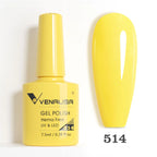 Venalisa HEMA TPO FREE 7.5ml Gel Polish Nail French Pink Jelly Nude Collection Nail Gel Polish Glitter Gorgeous Soak Off UV LED