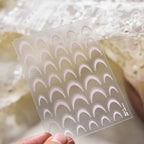 1PCS White French Manicure Strip Nails Sticker Stencil Guide French Nail Art Decals Form Fringe DIY Line Tips Decoration Tools