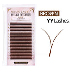 ARISON 3D/4D/5D/6D W-Shape Eyelashes Extension Premade Volume Fans YY-shape Lashes Faux Mink Soft Easy Faning Natural Lash