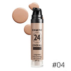 Professional makeup 9-color waterproof moisturizing liquid fully covering concealer 24H durable liquid foundation natural matt