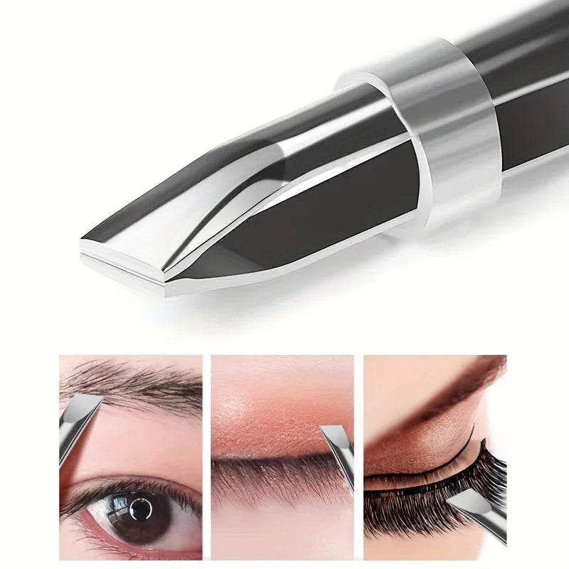 Professional Stainless Steel Tweezers for Eyebrows & Facial Hair Hypoallergenic Precision Tip Sensitive Beige Eyebrow Beard Clip
