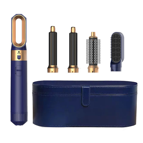 5 In 1 Hair Dryer And Styler Set Professional Hot Air Brush With Curling Iron And Hair Straightener