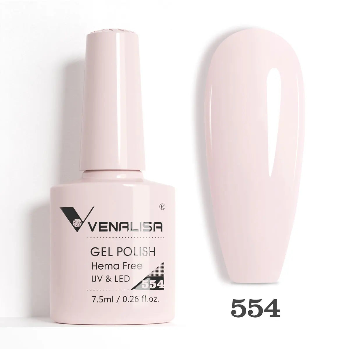 Venalisa HEMA TPO FREE 7.5ml Gel Polish Nail French Pink Jelly Nude Collection Nail Gel Polish Glitter Gorgeous Soak Off UV LED