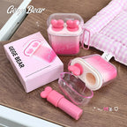 Heart Shape Glossy & Matte Lip Gloss Set Water Light Velvet Fog Labial Combination Mirror Moisturizing Plump Lips Makeup 2pc/Box