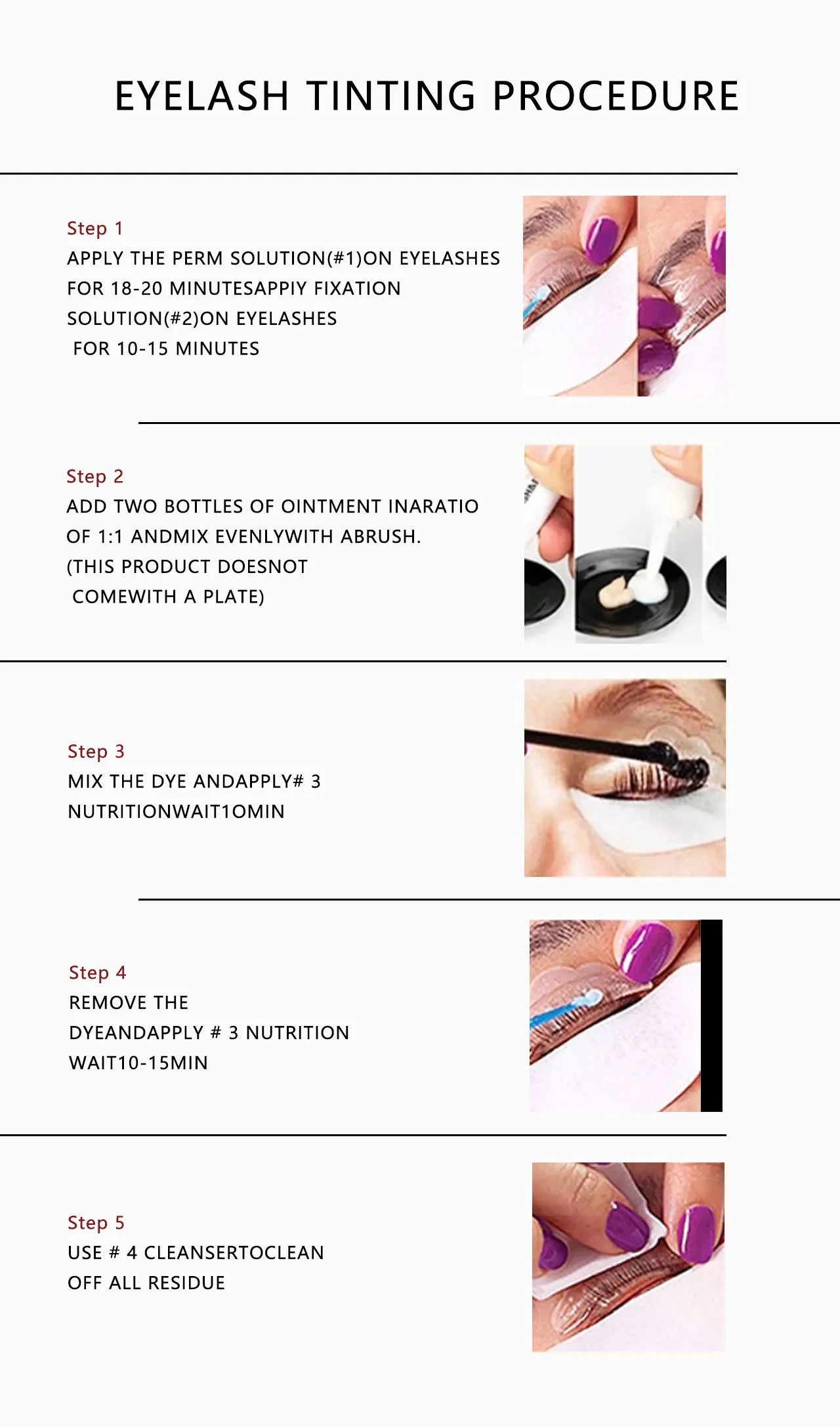 Eyelash Eyebrow Tint Kit Professional Eye Lash Brow Dye Waterproof Long Lasting Eyes Makeup Tools Black Brown Dye Eyebrow Gel