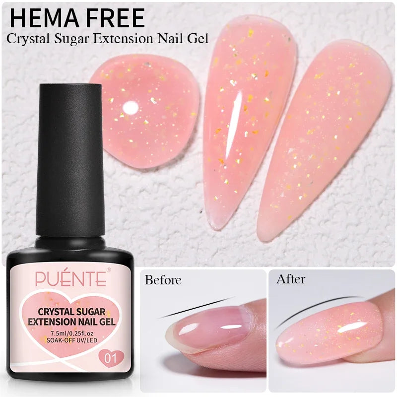 PUENTE 5ml Metallic Painting Liner Gel Polish Bright Mirror Effect Semi-Permanent UV Nail Varnish For Stunning French Nail Art