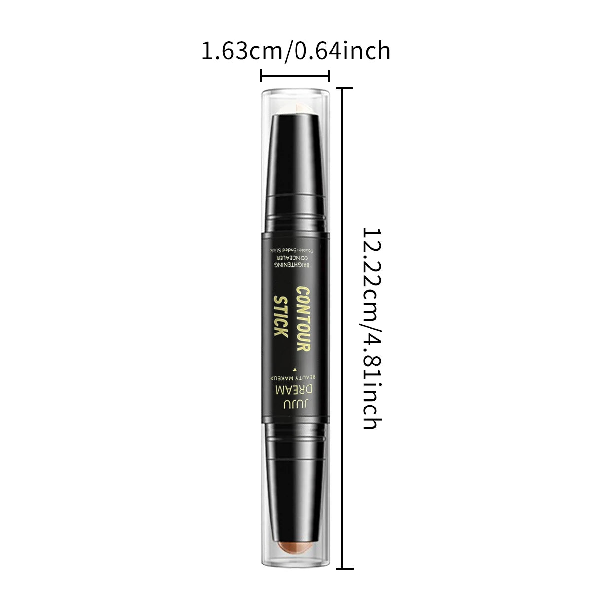 2pcs Dual-Ended Contour & Highlight Stick Set- Waterproof & Long-Lasting Dual-Purpose Concealer Highlighter Pen