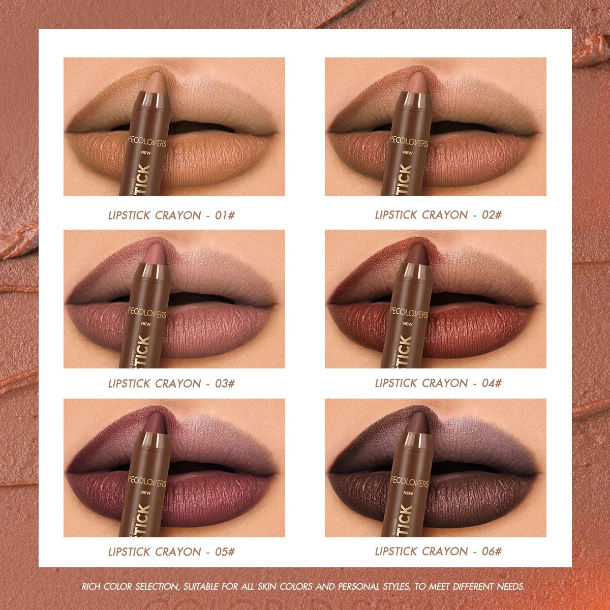 Matte Velvet Lipstick – Long-Lasting, Waterproof, Non-Stick & Transfer-Proof