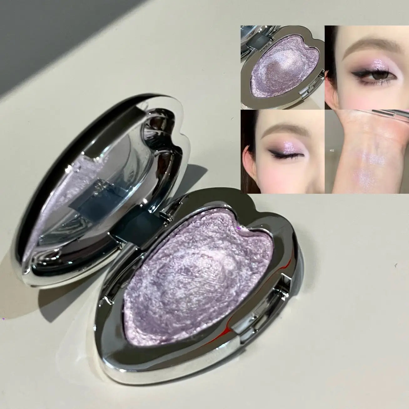 Monochrome Gloss Metallic Eyeshadow Palette Punk Smoky Green Blue Eyeshadow Mashed Potato Waterproof Shimmer Lying Silkworm
