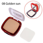 9 Colors Waterproof Matte Powder Face Pressed Foundation Natural Oil-control Brighten Concealer Blush Powder Cake Cosmetics