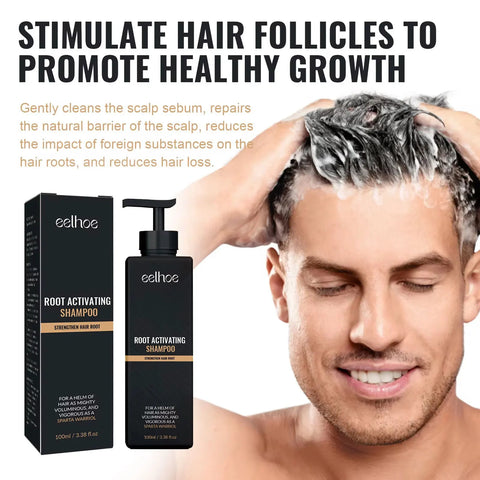 EELHOE Strengthen Hair Growth Shampoo Anti Frizz Hair Products Scalp Care Extremely Damaged Hair Treatment for Hair Loss Shampoo
