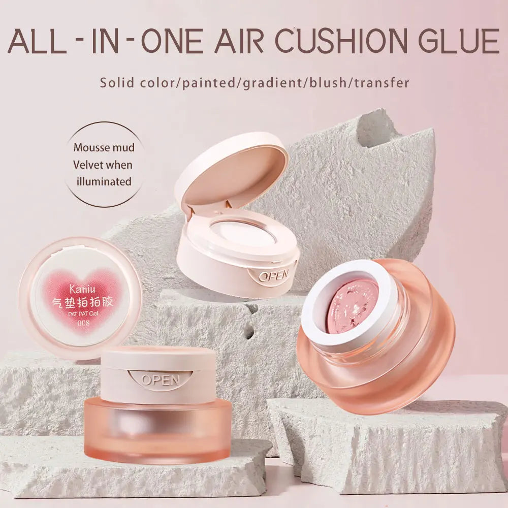 Kaniu 1pc Nail Polish Glue Pink Color Nail Art Air Cushion Patting Glue High Saturation Gypsum Painting Glue For DIY Home Salon