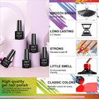 Gel Nail Polish Kit Manicure Art Decorations Set With Nail Dryer Semi Permanent Gel Varnish Set Professional Nail Art Tools Kit