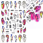 1pcs Sakura Flower 3D Nail Stickers White Cherry Blossom Nail Art Decals Spring Summer Adhesive Slider Decor Wedding Manicure