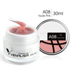 30ml Venalisa Builder Jelly Gel French Soak Off UV LED Poly Nail Gel Pearl Pink Funny Bunny Nail Extension Nail Manicure
