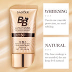 SADOER Gold Snail Oil-Control Matte BB Cream Foundation Concealer Moisturizing Isolation Cream SPF50+PA+++ 40g