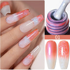 PUENTE 5ml Metallic Painting Liner Gel Polish Bright Mirror Effect Semi-Permanent UV Nail Varnish For Stunning French Nail Art