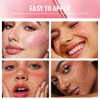 PECOLOVERS Waterproof Blush Cream - Long-Lasting, High Pigmentation for All Skin Tones, Natural Cheek & Face Rouge