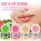 Lip ScrubLip Scrub Moisturizing Removing Dead Skin Fruit Flavor Exfoliating Lip Care Scrub Lips Fine Lines brighten Lip scrub