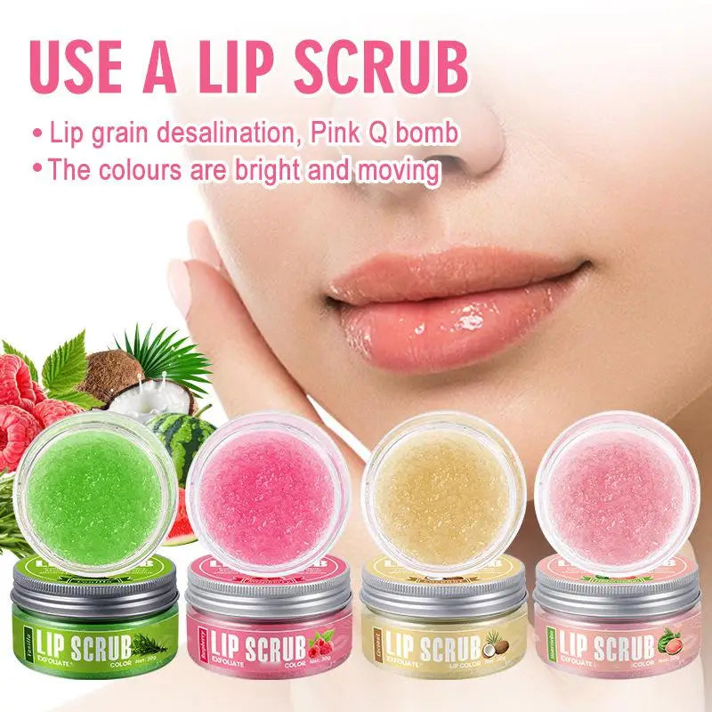 Lip ScrubLip Scrub Moisturizing Removing Dead Skin Fruit Flavor Exfoliating Lip Care Scrub Lips Fine Lines brighten Lip scrub