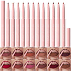 6pcs/Set Lip Liner Pen Set Long-Lasting, Waterproof Sweatproof, Easy Coloring Non-fading Color Rendering Lip Gloss Beauty Makeup