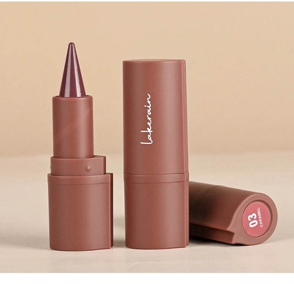 Matte Lip Makeup Kit 2pcs Waterproof Long Lasting Lip Liner and Lip Oil Combo Red Brown Pink Nude Tones Lipstick Set