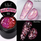 AWStorG 5ML Super Silver Metallic Gel Nail Polish Metal Effect Painting Gel Chromes Varnis Semi Permanent for Nail DIY