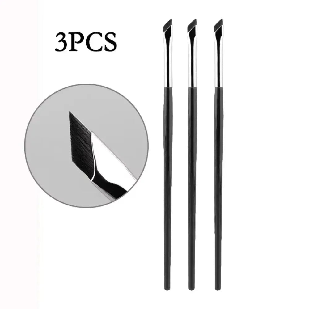 KSHBO Upgrade Blade Eyeliner Brush Ultra Thin Fine Angle Flat Eyebrow Brush Liner Brow Place Makeup Brush Precise Detail Tools