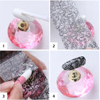 9PCS/Bag Nail Transfer Stickers Laser Patterns Holographic Design Gel Decal Foil Slider Art Decoration Manicure Accessories Tool