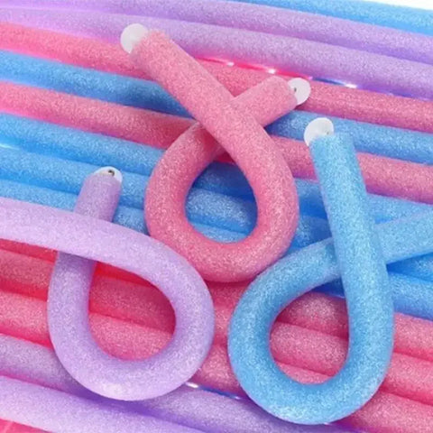 Flexible Hair Curling Rod Hair Curler Makers 10pcs Soft Foam Bendy Twist Curls Flexible Roller Styling Tools No Heat Hair Roller