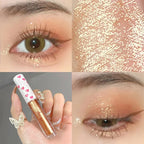 Liquid Eyeshadow Highlighter Waterproof Ultra Shiny Long-lasting Sheet Monochrome Glitter enhances silkworm eyeshadow