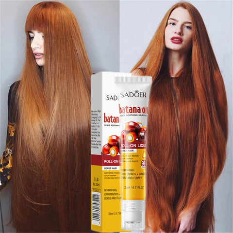 Fast Hair Growth Batana Oil Hair Growth Serum Anti Hair Loss Regrowth Thicken Baldness Nourish Roller Ball Root Hair Health Care