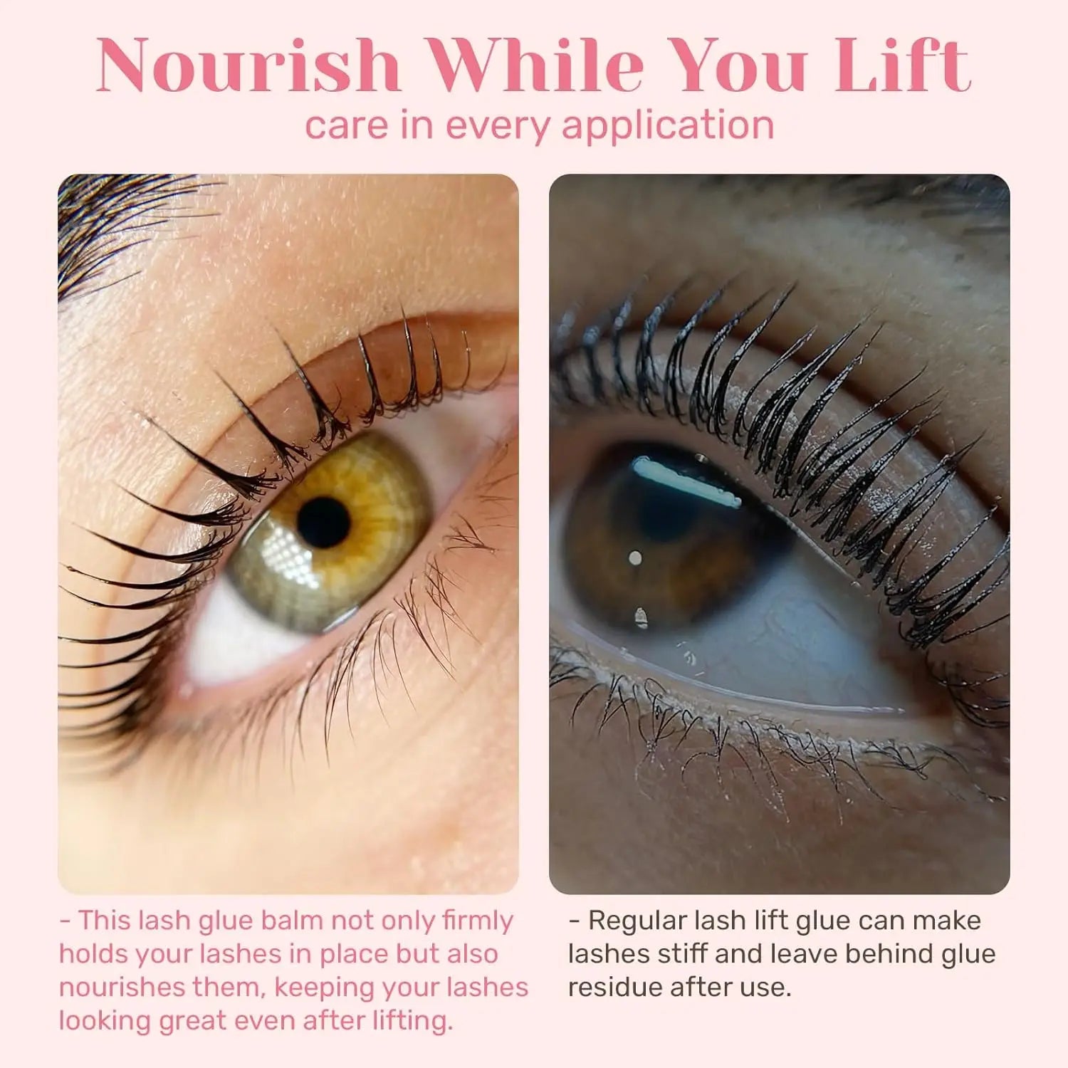 PERMANIA 10g Lash Lift Glue Peach Eyelash Glue Balm For Eyelash Perming and Brow Lamination Lash Curling Adhesive For Home Use