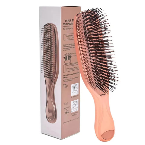 Premium Head Massager Scalp Brush Hair Massager Shampoo Brush Wet Plastic Detangling Brush Hair Cleaning Comb Hair Styling Comb