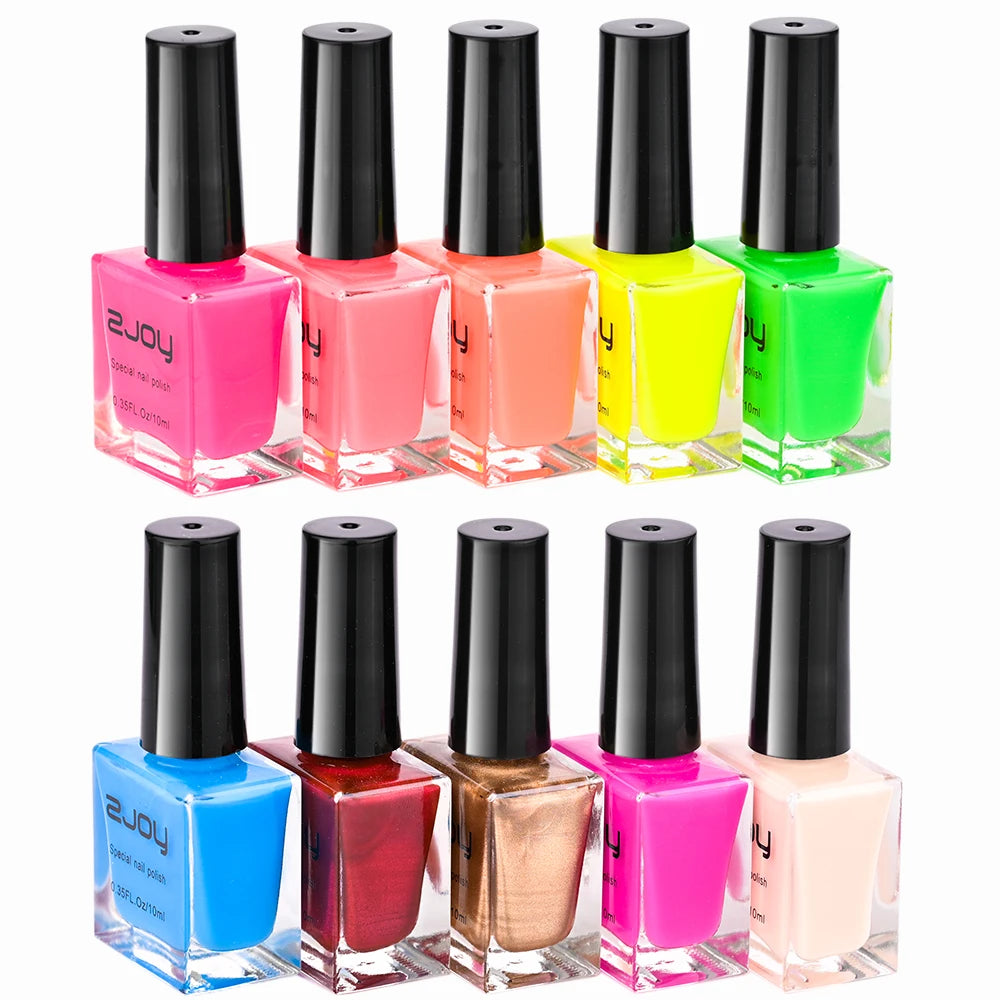 10ml Nail Stamping Polish Varnish Black White Colorful Nail Printing Lacquers for Stamping Plate 30 Colors Nail Stamping Polish