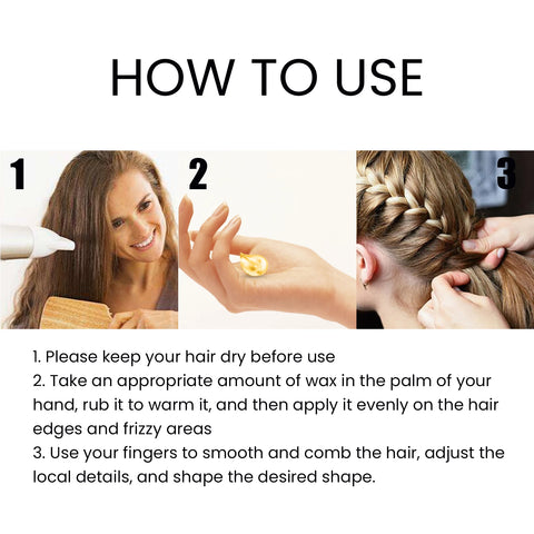 50g Hair Braiding Gel Styling Control Smooth Long Lasting Styling Braiding Gel Tames Frizz Edges Hair Gel Twist Styling Wax