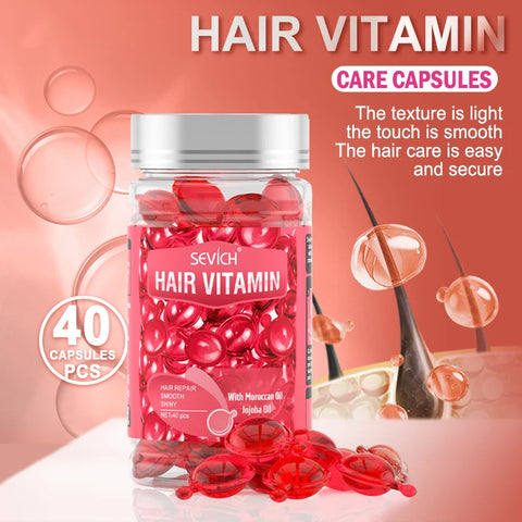 Hair Vitamin Capsule Hair Repair Damaged Hair Care Capsules Essence Protein Smooth Hair Care Repair Anti Loss Essential Oil