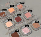 Monochrome Eyeshadow Palette Matte Wine Red Brown Eye Shadow Smoky Pearl Glitter Earth Low Saturation Matte Eye Shadow Makeup