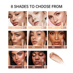 2 IN 1 Skincare & Primer Liquid Highlighter Face Contouring Moisturizing Brightening Skin Tone Bronzer Glow Body Face Makeup