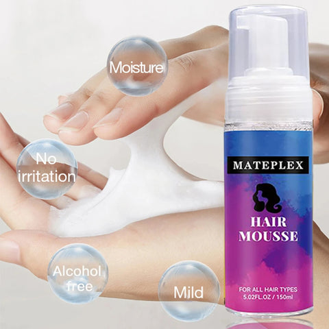 Hair Foam Mousse for Styling Curly Hair Styling Mousse Moisturizing Tangle Hair Styling Foam Hair Relaxer Cream Oil for Wigs