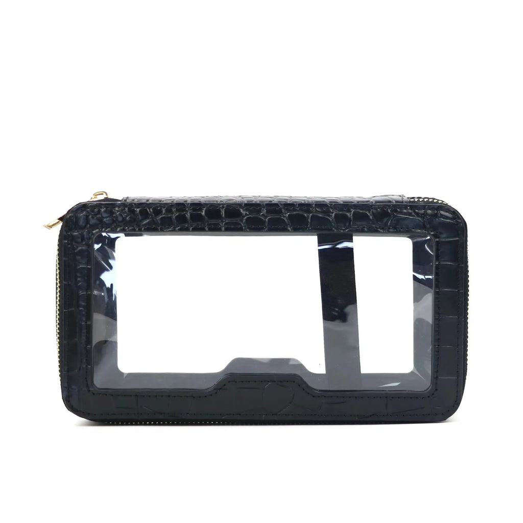 Custom Letters Saffiano Leather Cosmetic Bag Portable Pvc Capacity Waterproof travel  Multi-function Double layer Storage Bag