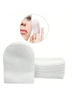 30Pcs/50Pcs/100Pcs Disposable Finger-Glove Type Makeup Remover Cotton Pads, U-Shaped Non-Woven Fabric, Double-Sided Pocket-Style, Soft and Lint-Free, Effective Makeup Removal
