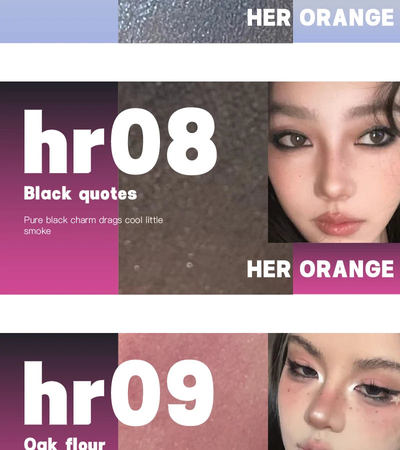HERORANGE youth monochrome makeup eye shadow ins pearlescent fine flash natural delicate mashed potato eye shadow plate