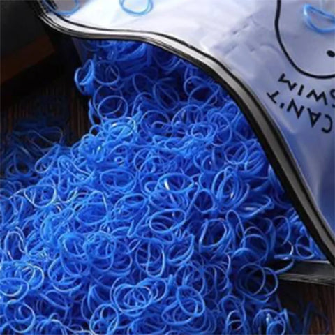 500/1000/2000pcs Girls Colourful Disposable Rubber Band Hair Ties Headband Children Ponytail Holder Bands Kids Hair Accessories
