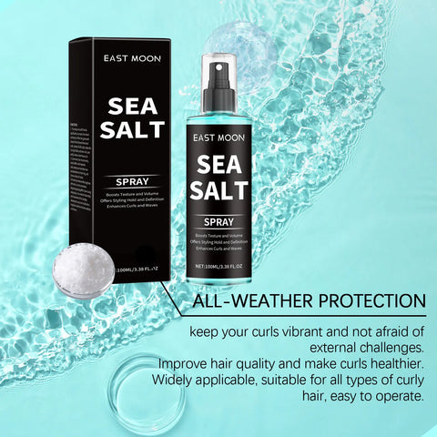 2025 Sea Salt Curl Styling Elastic Hair Spray,Non-Sticky Beach Waves for Lazy Curls Refreshing Hair Spray,Sea Salt Curling Spray