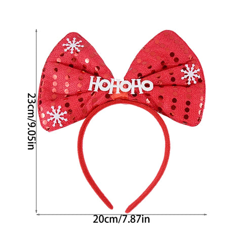 Christmas Headband Kids Adult Santa Claus Elk Xmax Tree Hair Accessories Photo Props Christmas Decoration 2025 New Year Gifts