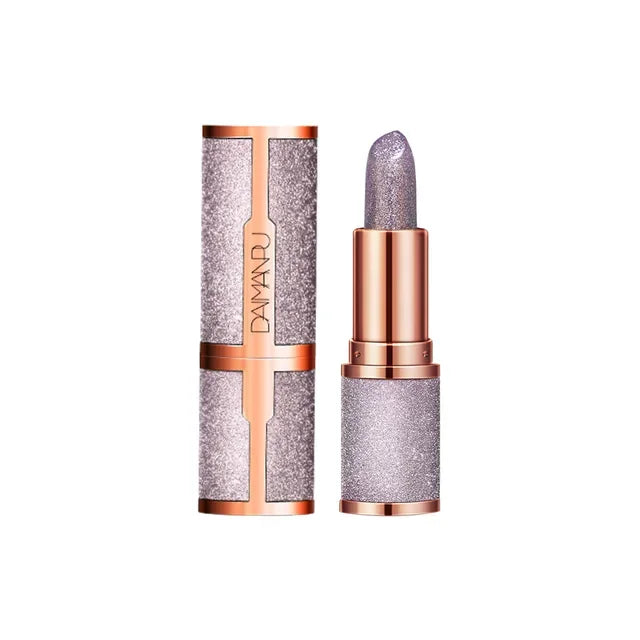 Diamond Temperature Color Changing Glitter Lipsticks Waterproof Longlasting Moisturizing Velvet Matte Lip Tint Sexy Lips Makeups