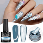PUETNE 7.5ML Amber Moonlight Cat Magnetic Gel Nail Polish Winter Nails Jelly Glass Cat Eye Soak Off UV Semi-Permanent Varnish