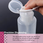 75ml Pump Dispenser, Empty Pressurized Bottle for Makeup Remover, Nail Polish Remover and Acetone Liquid